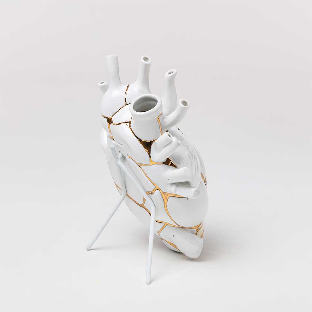 אגרטל לב  Love In Bloom - Kintsugi