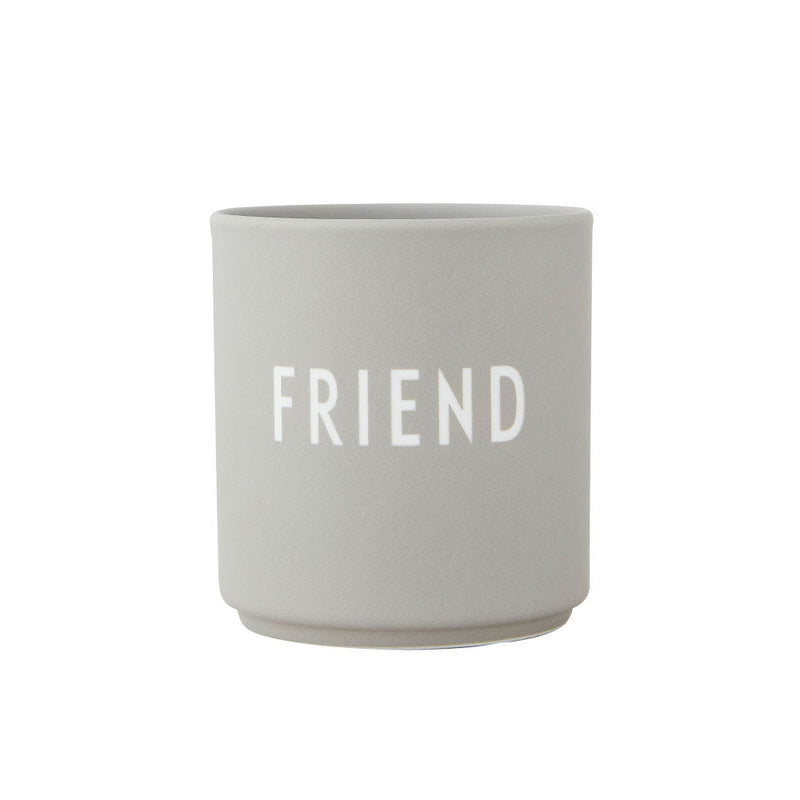 כוס פורצלן Friend אפור