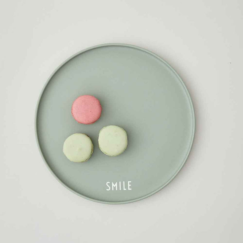 צלחת פורצלן Smile ירוק