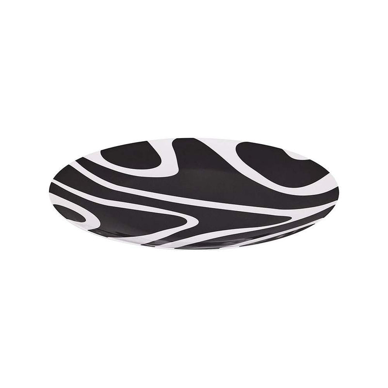 מגש עגול Black  White