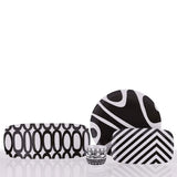 מגש עגול Black  White