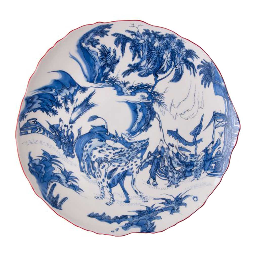 צלחת פורצלן BLU CHINOISERIE