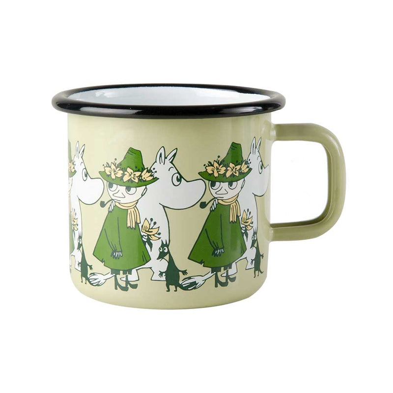 ספל אמייל   Moomin Friends, Green M