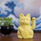 חתול מזל Maneki צהוב