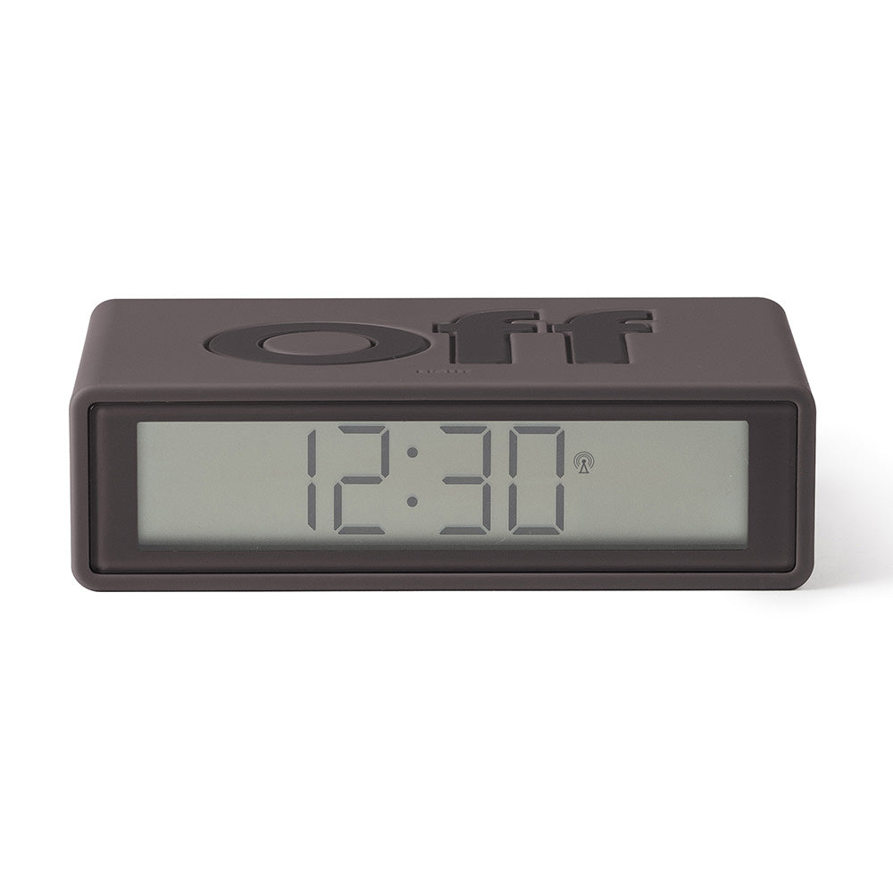 Dark Grey Flip Alarm Clock