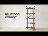 כוננית 5 קומות Bellwood לבן