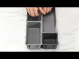 ארגונית סכום Drawer אפור 10 חלקים